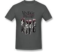YHUYVCSAWM Baiyun Men's Vintage Trouble T Shirt Grey Manches Courtes(X-Large)