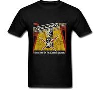 YHUYVCSAWM Fengyan Small Like Men's Rise Against Siren Song of The Counter Culture Short Sleeve T-Shirt Manches Courtes(Large)