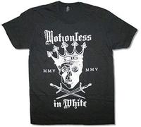 YHUYVCSAWM HALENS Motionless in White Crown Black T Shirt New Adult Manches Courtes(3X-Large)