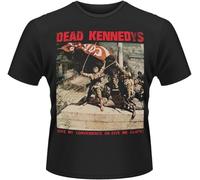 YHUYVCSAWM Men's Dead Kennedys Convenience Or Death T-Shirt, Black, Large Manches Courtes(Large)