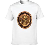 YHUYVCSAWM Men's Summer T-Shirt Tomorrowland Trance Festival A35 Cool and Breathable White Manches Courtes(XX-Large)