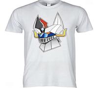 YHUYVCSAWM Men's T Shirt Grendizer Shirt Cartoons Robot 80 Mesh Grendizer Jeeg Robot Mazinger S Black Manches Courtes(X-Large)