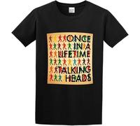 YHUYVCSAWM Men's Talking Heads Once in A Lifetime Original Version Cotton T Shirt Manches Courtes(Small)