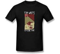 YHUYVCSAWM naicha Tom Waits Closing Time Tops Short Sleeve Men's T Shirt Manches Courtes(3X-Large)