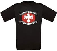 YHUYVCSAWM QAQ Starship Troopers Mobile Infantry Cult Movie T-Shirt New Manches Courtes(XX-Large)