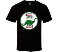 YHUYVCSAWM Sinclair Dinosaur Oil Gasoline Retro Trend T-Shirts M Black Manches Courtes(Medium)
