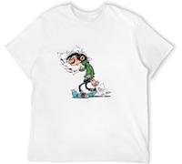 YHUYVCSAWM Sleepy Special Tshirt Gaston Lagaffe Comics Design Gift Idea Mens T Shirt Stuff White Manches Courtes(XX-Large)