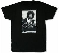 YHUYVCSAWM Sly & The Family Stone Portrait Pic Black T Shirt New Black Manches Courtes(Small)