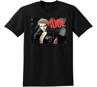 YHUYVCSAWM WOD Billy Idol T Shirt Vinyl CD Cover Manches Courtes(Small)