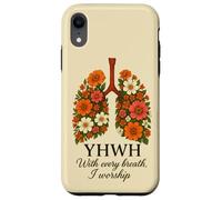 YHWH, à Chaque Respiration, J'adore Les poumons Floraux Coque pour iPhone XR