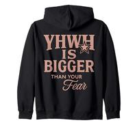 YHWH est Plus Grand Que ta Peur Hébreu Chrétien Sweat à Capuche