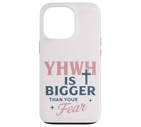 YHWH est Plus Grand Que Votre Peur, la Foi croisée Coque pour iPhone 13 Pro