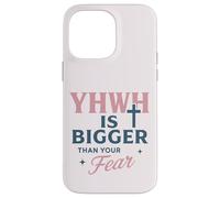 YHWH est Plus Grand Que Votre Peur, la Foi croisée Coque pour iPhone 14 Pro Max