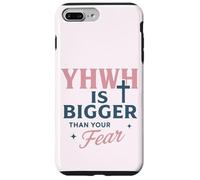 YHWH est Plus Grand Que Votre Peur, la Foi croisée Coque pour iPhone 7 Plus/8 Plus