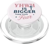 YHWH est Plus Grand Que Votre Peur, la Foi croisée PopSockets PopGrip pour MagSafe
