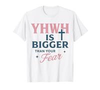 YHWH est Plus Grand Que Votre Peur, la Foi croisée T-Shirt