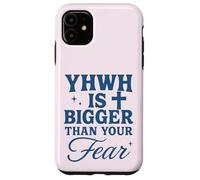 YHWH is Bigger Than Fear Message chrétien hébreu Coque pour iPhone 11