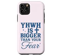 YHWH is Bigger Than Fear Message chrétien hébreu Coque pour iPhone 11 Pro