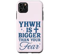 YHWH is Bigger Than Fear Message chrétien hébreu Coque pour iPhone 11 Pro Max