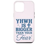 YHWH is Bigger Than Fear Message chrétien hébreu Coque pour iPhone 12 Pro Max