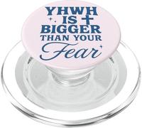 YHWH is Bigger Than Fear Message chrétien hébreu PopSockets PopGrip pour MagSafe
