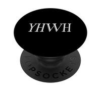 YHWH Prière d'adoration chrétienne Fils de Dieu Religion Bible PopSockets PopGrip Adhésif