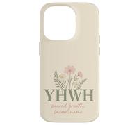 YHWH Sacré Souffle Nom Sacré Foi Chrétienne Coque pour iPhone 14 Pro