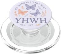 YHWH, Son nom est inscrit sur la Foi des Papillons du Vent PopSockets PopGrip pour MagSafe