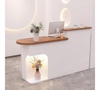 YHWKGZ Comptoir De Réception, Comptoir d'accueil, Table de Réception, réception comptoir, Comptoir Caisse(Right E,100cm)