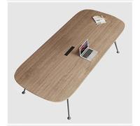 YHWKGZ Conference Table, Wooden Meeting Table, Training Desk for 6/8 People, Oval Conference Table, Modern Simple Office Computer Desk, Space Saving Design