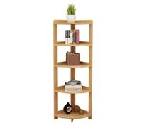 YHWKGZ Étagère d'angle, Étagère d'angle Petite Bibliothèque, Étagère D'affichage en Bois, Étagère avec Cloisons Étagère Étagère de Rangement for Salon Salle D'étude Bureau(150cm)