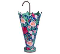 YHWKGZ Porte-Parapluie en métal à Motif Floral rétro avec Motif de Pot de Fleur, Porte-parapluies avec Support de Canne et de Canne, for la Maison et Le Bureau(Green)