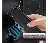 YHWW Protecteur d'écran Ultra-mince Noir Magnétique Coque pour iPhone 6S 7 6 8Plus Xs Max XR Souple TPU Capa pour iPhoneX Couverture Aimant Support de téléphone de voiture Rouge pour iPhone 6Plus