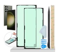 YHX-OU 2 Pièces Ruban Adhésif pour Samsung Galaxy S23 Ultra 5G SM-S918B SM-S918U Écran LCD Display Frame prédécoupé, Couvercle de Batterie + Outils