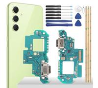 YHX-OU 6.4'' Noir Connecteur de Charge pour Samsung Galaxy A54 5G SM-A546B SM-A5460 Connecteur Port Charger Port de Charge Micro Audio Jack Flex Câble + Outil d'installation