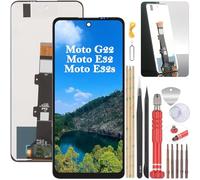 YHX-OU 6.5" Noir Écran Complet Tactile pour Motorola Moto G22 XT2231-2 Moto E32 XT2227-2 Moto E32S Écran LCD Ensemble de numériseur Tactile Remplacement d'écran avec Outil d'installation