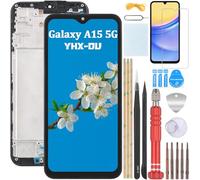 YHX-OU 6.5" Noir Kit Incell Écran LCD avec Châssis pour Samsung Galaxy A15 5G SM-A156B SM-A156P SM-A156U Écran Complet Tactile LCD Display de Rechange avec Film de Protection D'écran et Outils