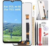 YHX-OU 6.52'' Noir Écran Complet Tactile LCD de Rechange pour TCL 30 SE TCL 30SE 6165H 6156H1 6165A 6165A1 Écran LCD Ensemble de numériseur Tactile Remplacement +Outil d'installation
