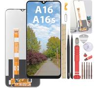 YHX-OU 6.52" Noir Écran Tactile pour Oppo A16 CPH2269 Oppo A16s CPH2271 Écran LCD Complet Ensemble de numériseur Tactile Remplacement d'écran avec Outil d'installation