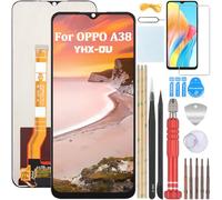 YHX-OU 6.56" Noir Kit Écran LCD pour Oppo A38 CPH2579 Écran Complet Tactile LCD Display de Rechange avec Film de Protection D'écran et Outils