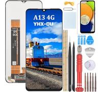 YHX-OU 6.6" Noir Écran Tactile LCD de Rechange pour Samsung Galaxy A13 4G SM-A137F SM-135F Écran Complet Tactile LCD Display de Rechange avec Film de Protection D'écran et Outils