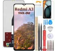 YHX-OU 6.71" Noir Kit Écran LCD pour Xiaomi Redmi A3 23129RN51X Écran Complet Tactile LCD Display de Rechange avec Film de Protection D'écran et Outils