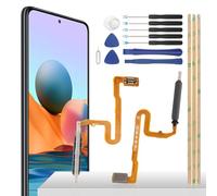 YHX-OU Câble flexible de capteur d'empreintes digitales pour Xiaomi Redmi Note 10 Pro Bouton d'alimentation Câble Flex Câble de rechange Capteur d'empreintes digitales Kit de réparation + outils