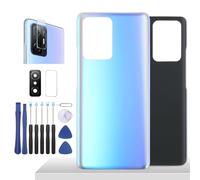 YHX-OU Couvercle de batterie de 6,67" pour Xiaomi 11T 5G/11T Pro 5G - Verre arrière - Kit de réparation avec objectif d'appareil photo et outils
