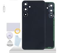 YHX-OU Couvercle de batterie pour Samsung Galaxy A35 5G A356 - Verre arrière en verre - Kit de réparation avec couvercle de batterie - Film adhésif + outils (noir)