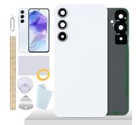 YHX-OU Couvercle de batterie pour Samsung Galaxy A55 5G A556 Arrière Verre Arrière Verre de Remplacement Réparation + Outils (Bleu azur)