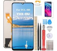 YHX-OU Écran Complet Tactile pour TCL 505 T509K1 6,75" Écran LCD pour TCL 505 T509K1 Ensemble de Numériseur Tactile Remplacement d'écran avec Outil d'installation+Verre trempé