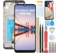 YHX-OU Écran LCD noir 6,5" pour Samsung Galaxy A02S A025G A025A A025V A025U LCD Écran de Réparation LCD Écran Tactile Digitizer+ Outil d'installation + Verre trempé