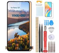 YHX-OU Écran LCD pour Oppo Reno 12F CPH2687 CPH2637 TFT LCD Display de Rechange avec Film de Protection D'écran et Outils