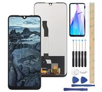 YHX-OU Écran noir 6,3" pour Xiaomi Redmi Note 8T M1908C3XG LCD Écran Tactile Digitizer Remplacement Assembly avec outil d'installation + pour Redmi Note 8T Verre trempé